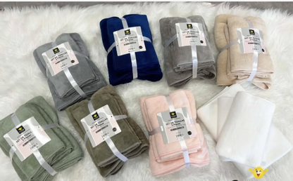 Set de toallas Eckianna de tres piezas