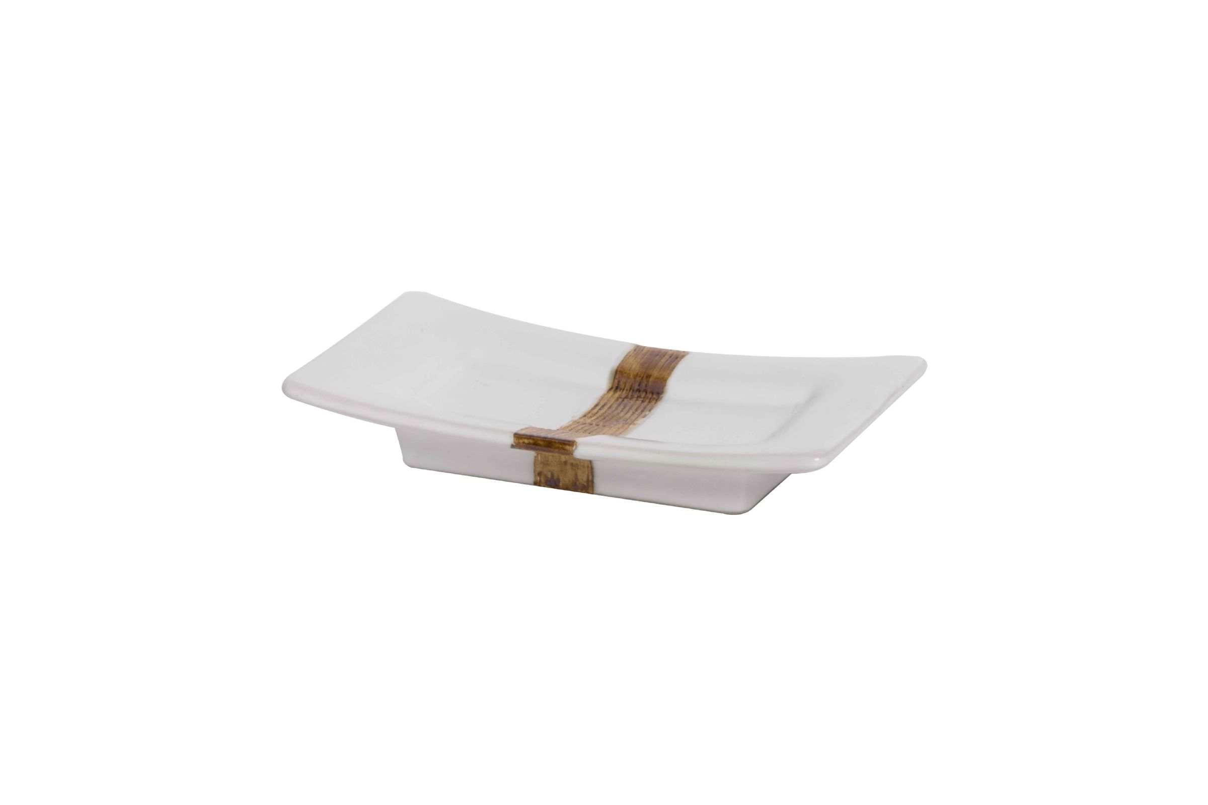 Jabonera blanca en porcelana